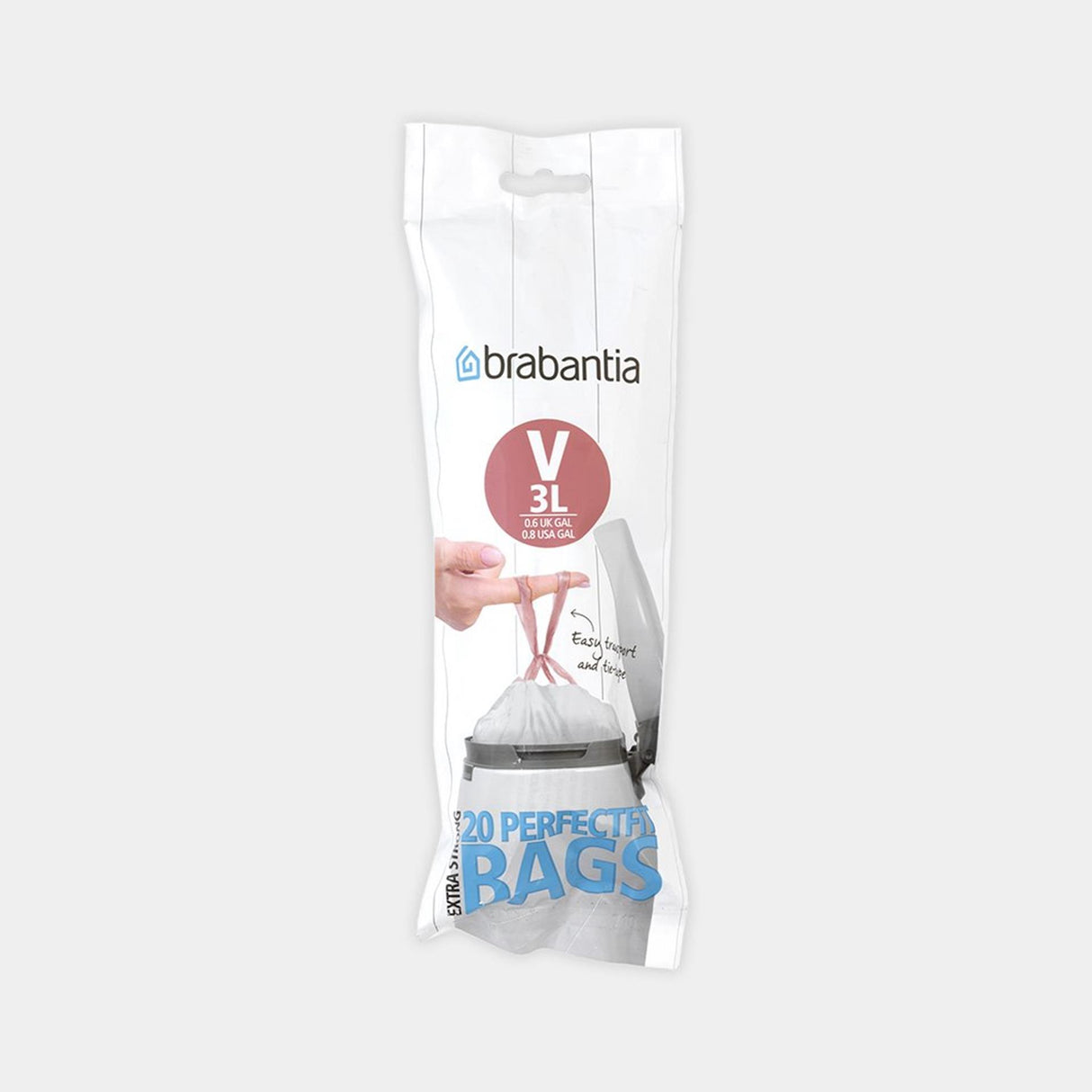 Brabantia perfectfit waste bag of 3l