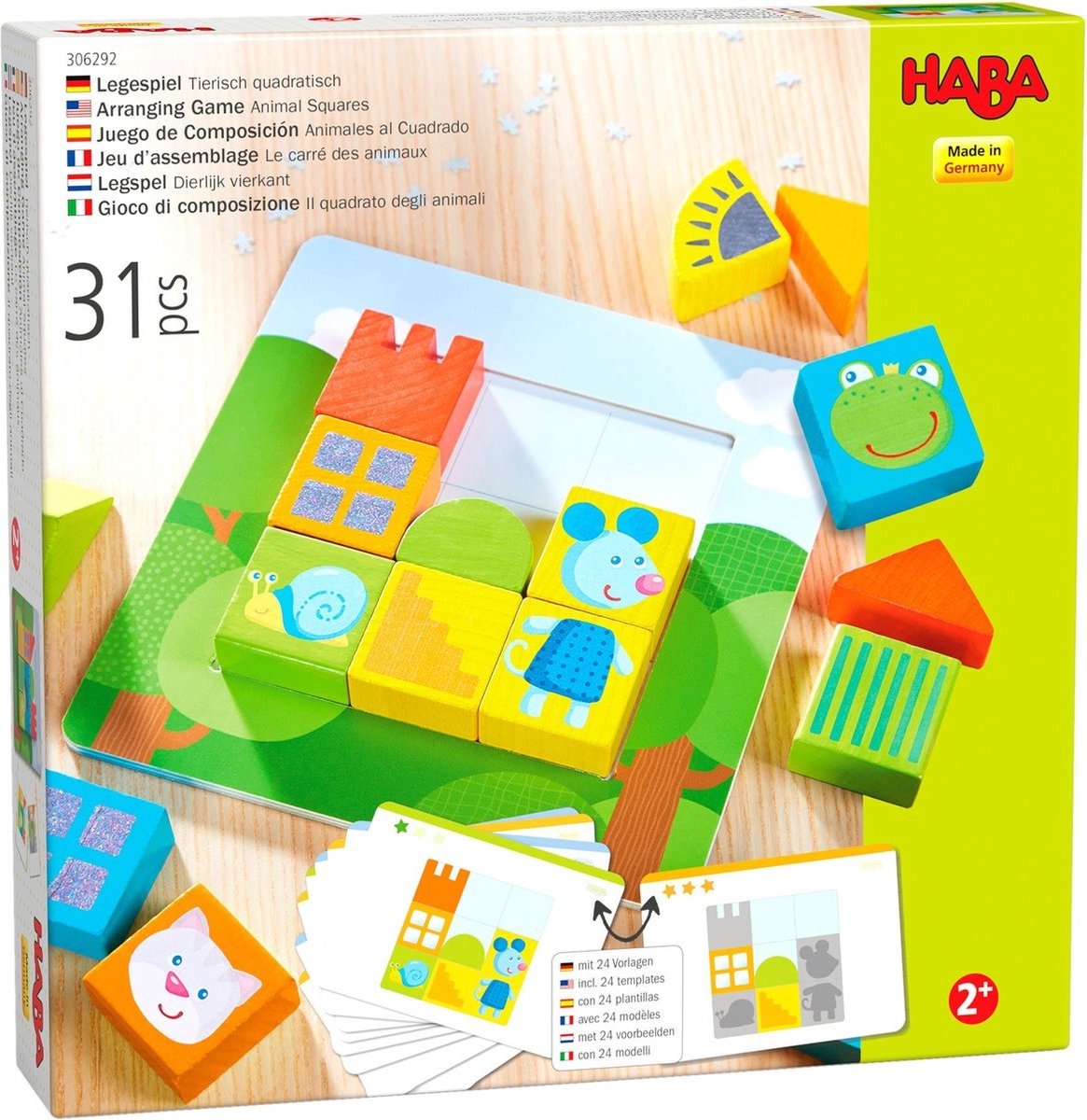 Haba laying game animal square