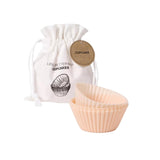 Senza cupcake baking mold set silicone pink