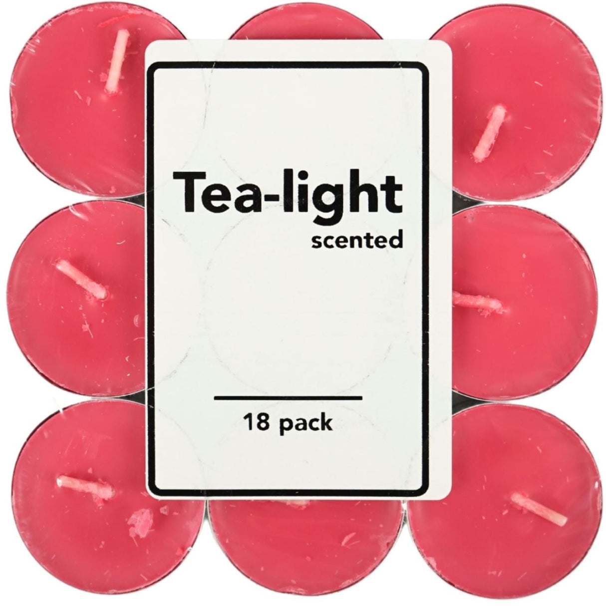 Scented tea lights red berries 18 pieces