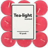 Scented tea lights red berries 18 pieces