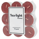 Scented tea lights apple cinnamon 18 pieces