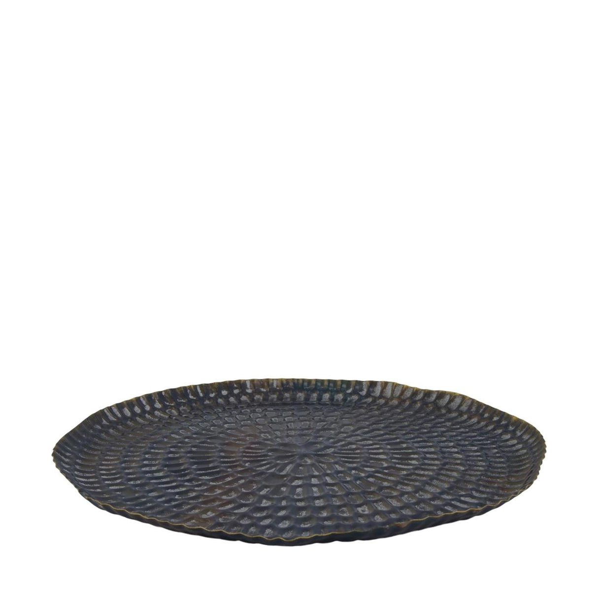 Dijk natural collections metal tray black gold 38x38x2cm