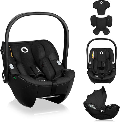 Lionelo moxie i-size - seggiolino auto dalla nascita - 40-87 cm - rivolto all'indietro (rwf) - tessuto bambù - seggiolino - leggero 4,3 kg - compatibile isofix - memory foam - cinture magnetiche - cappottina parasole - poggiatesta regolabile