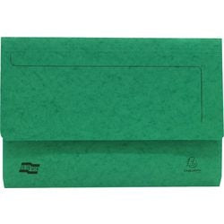 Exacompta 4793z A4 document wallet, foolscap green