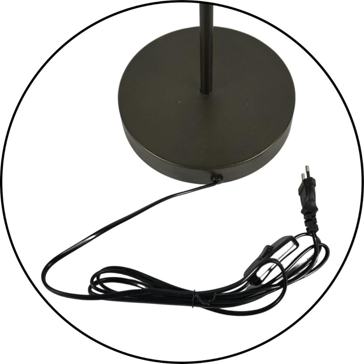 Ngk Dëschlampe Glas a Metall 65cm