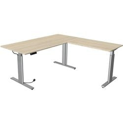 Sit-stand desk Kerkmann 10234250 chipboard maple, silver