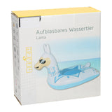 Inflatable water animal llama with sunglasses