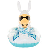 Inflatable water animal llama with sunglasses