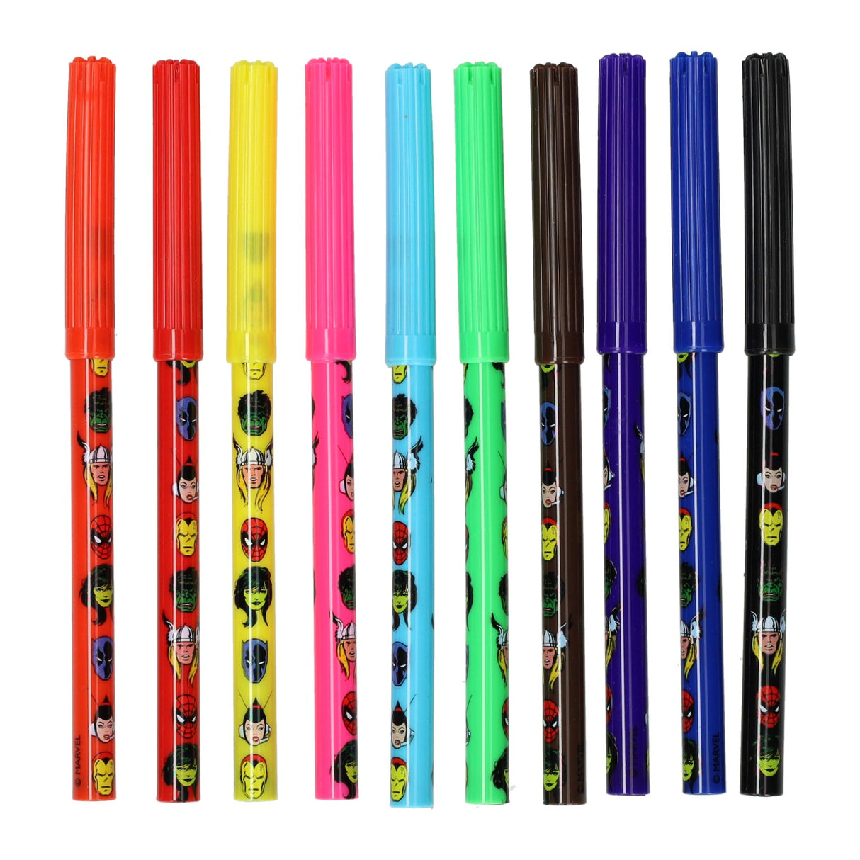Felt-tip pens avengers - 10 pcs