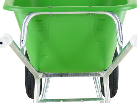 Fort producten kruiwagen f s 165l groen hdpe bak verz onderstel 2 wiel