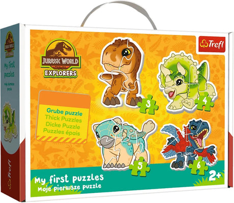 Trefl puzzle set baby classic - cute dinosaurs jurassic world.
