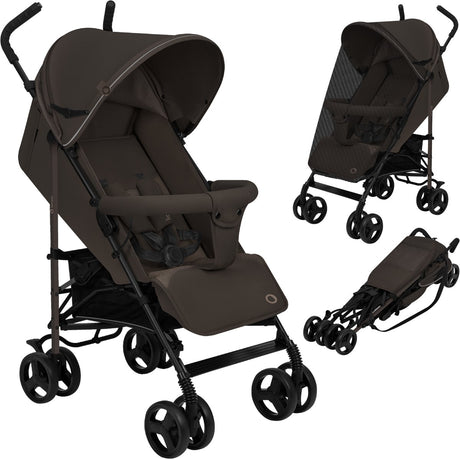 Lionelo Elia - bugina - ľahký 7kg a odolný kočík - slnečník - 5-bodový pás - bohatá sada - veľký košík - moskytiéra - vhodné pre deti do 15 kg - nastaviteľná opierka chrbta do polohy ležmo a opierka nôh - od 6 mesiacov do 5 rokov