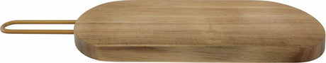 Point-virgule cutting board - serving board made of acacia wood with copper handle - 40x12x2cm