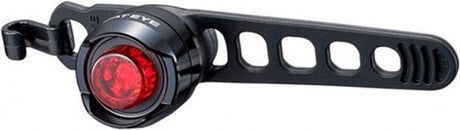 Cateye orb bicycle rear light – LED bicycle lighting – burn time 50 to 100 hours – battery – three light modes - black