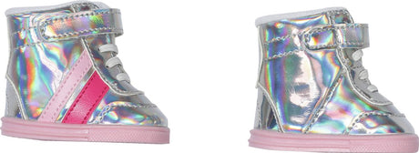 Zapf gabhálais leanbh a rugadh sneakers bándearg