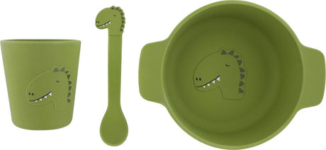Trixie silicone baby food set - Mr. Dino