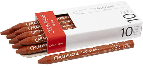 Caran dache caran d'ache neocolor i, l: 10 cm, deck 8,5 mm, rout (065), 10 Stéck 1 Këscht
