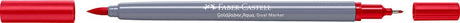Faber-castell - duo akvarelový fix - goldfaber - geranium red bright 121 - štětec 0,6mm - fc-164621