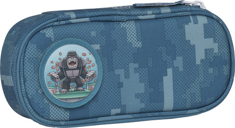 Beckmann Bläistëft Case - oval - eidel - jungle Spill gréng - be-114190a