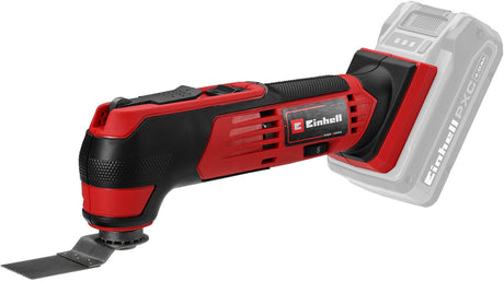 Einhell akumulátor multitool te-mg 18 1 li solo - power x-change - 18 v li-ion - vč. 9x brusný papír a 3 různé pilové kotouče - vč. baterie a nabíječka