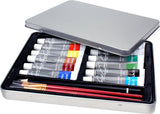 Nassau Fine Art Watercolour Paint Set with Accessories, 16-piece.
