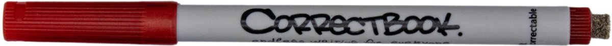Correctbook pen - fineliner red - 0.6mm - for erasable notebook