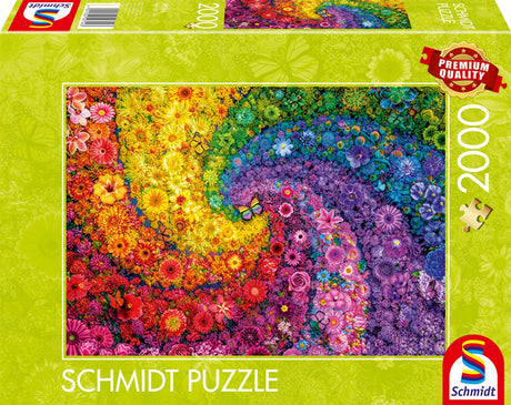 Schmidt - jigsaw puzzle - colorful floral swirl - 2000 pieces - adults - from 14 years