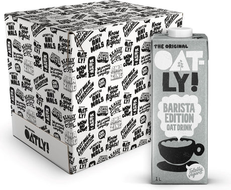 Hafer! oatly oats Barista Edition – 6 Stück – (6l) – haltbare Pflanzenmilch – Barista – Vorteilspack