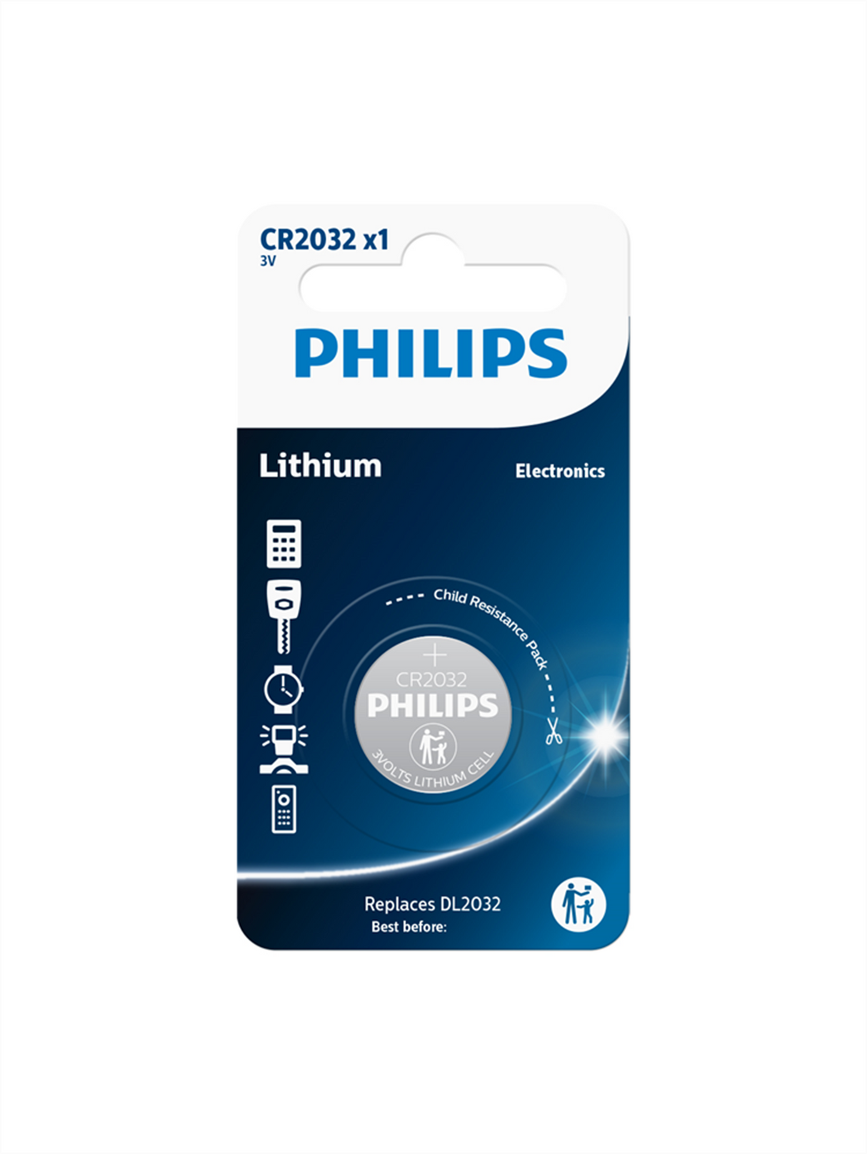 Varta philips lithium cr2032 3v battery