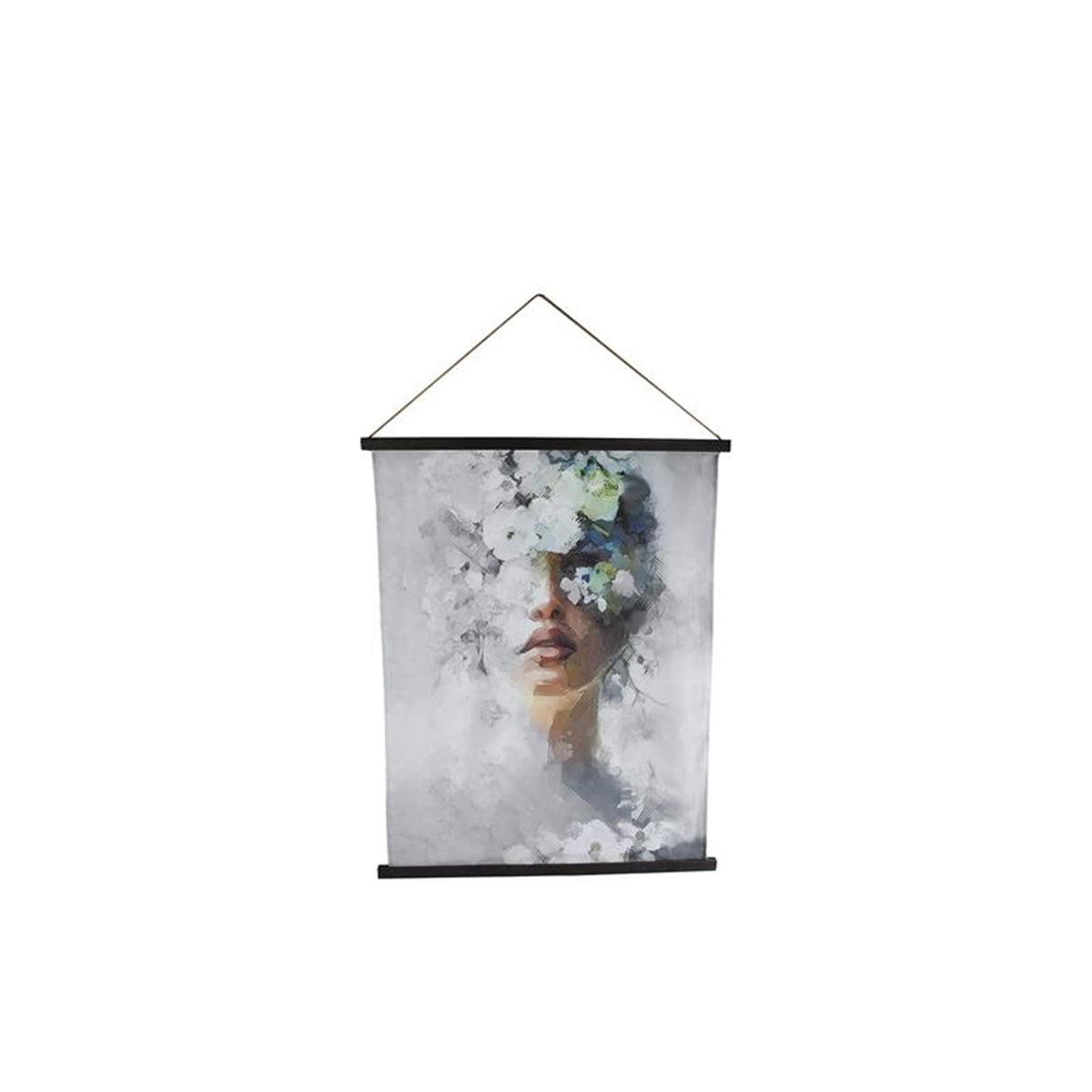 Maisiú balla cozydecor fabraic liath mná i bhfolach 76x1.8x97cm