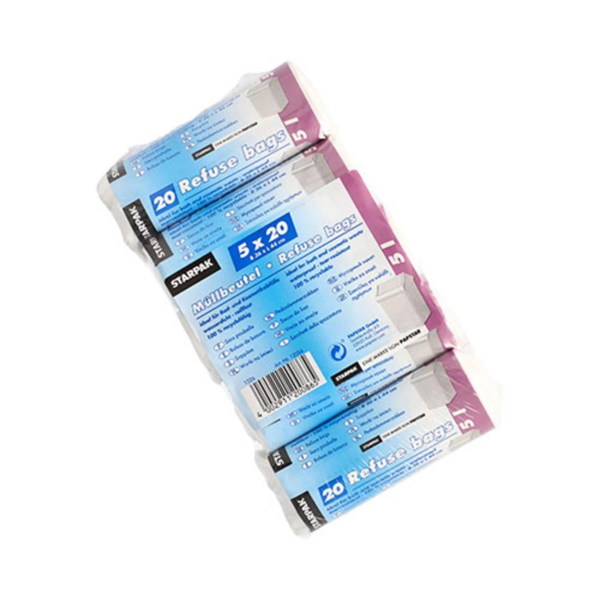 Papstar waste bag 5x 20pcs 5 ltr