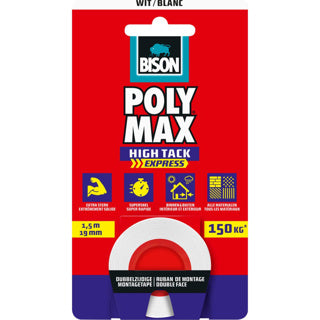 Bison Poly Max Tape wäiss 1,5 m | 2 stk