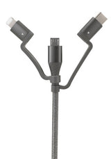 3 in 1 data and charging cable 120 cm long