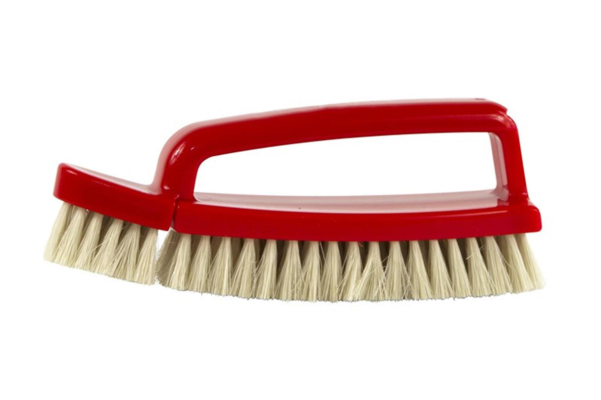 Luva shoe brush set white pig hair plastic