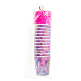 LG imports cup with lid and straw Princess, 12st.