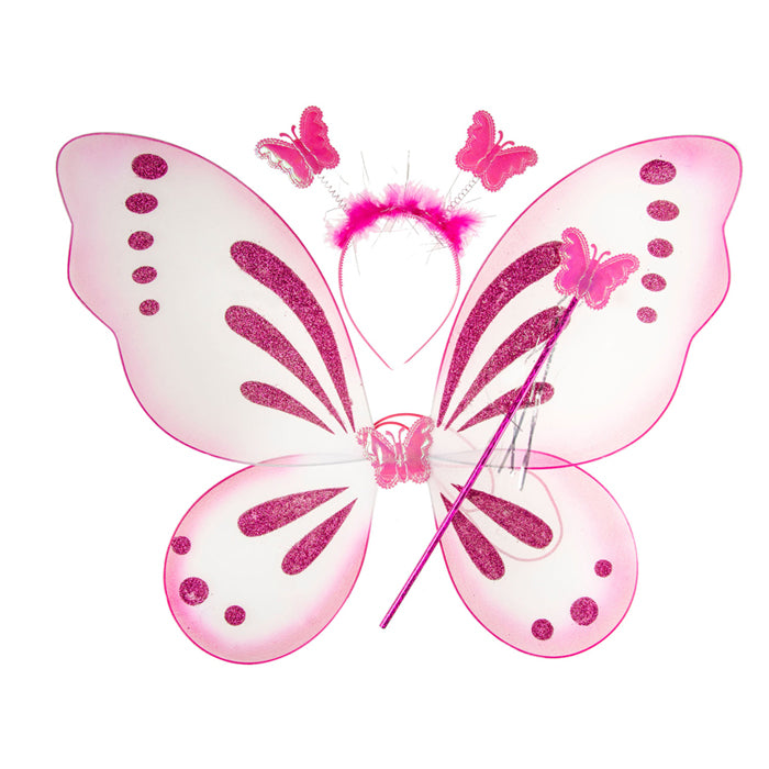 LG Imports Butterfly Wings z Magic Wand Tiara