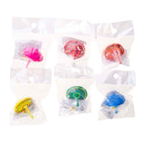 Duckiez colored wooden spinning top