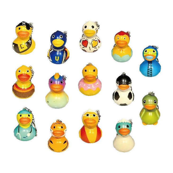 Duckiez Keychain Entenschaum faarweg - 24 Stéck