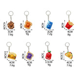 Duckiez keychain pop it food theme
