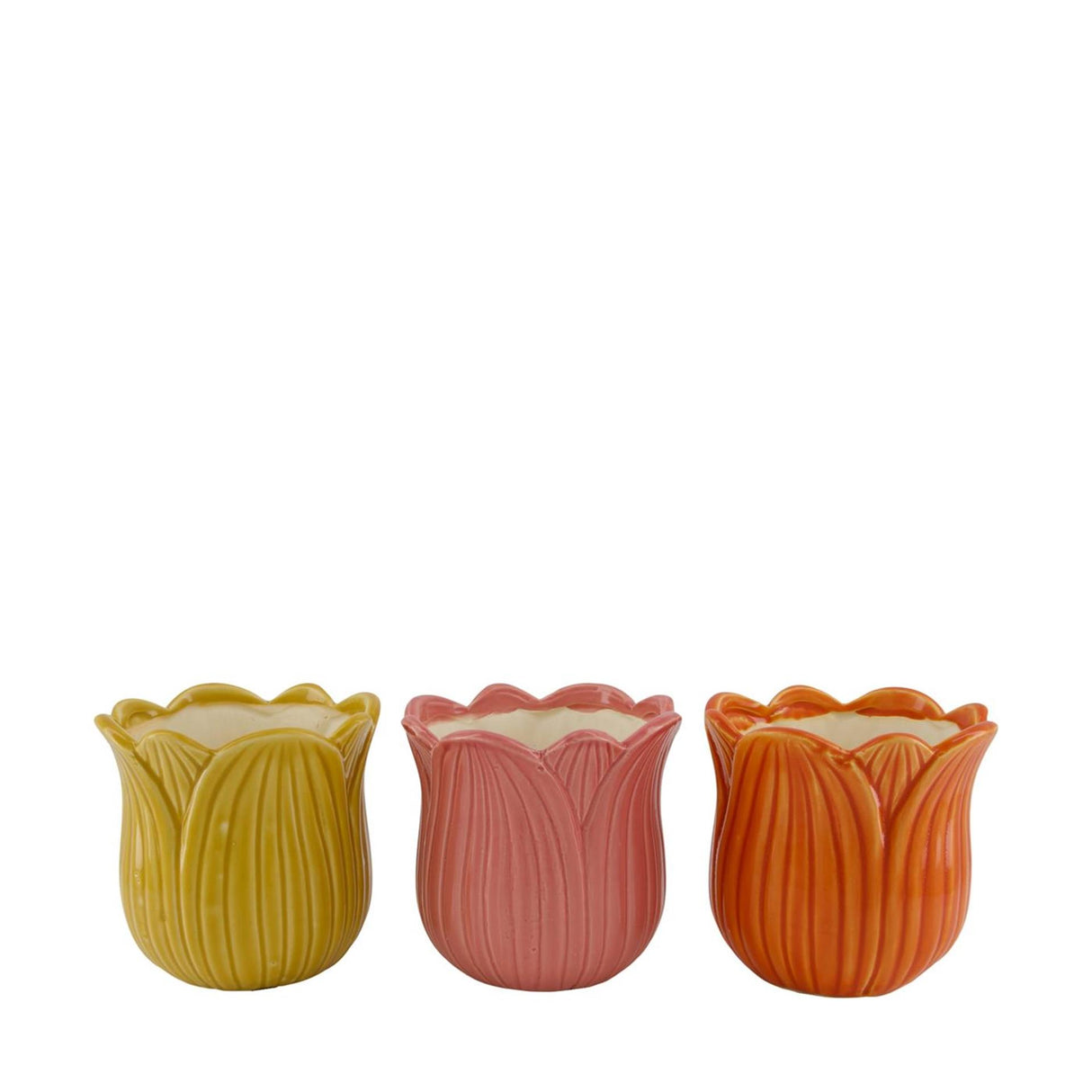 Dijk natural collections ceramic flower pot 14x14x13cm