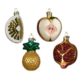Decoris kersthanger fruit glas ananas granaatappel appel peer 5x7cm