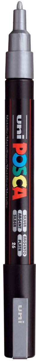 Uni posca pc3m akril marker ezüst - kerek hegy 1,3 mm-ig