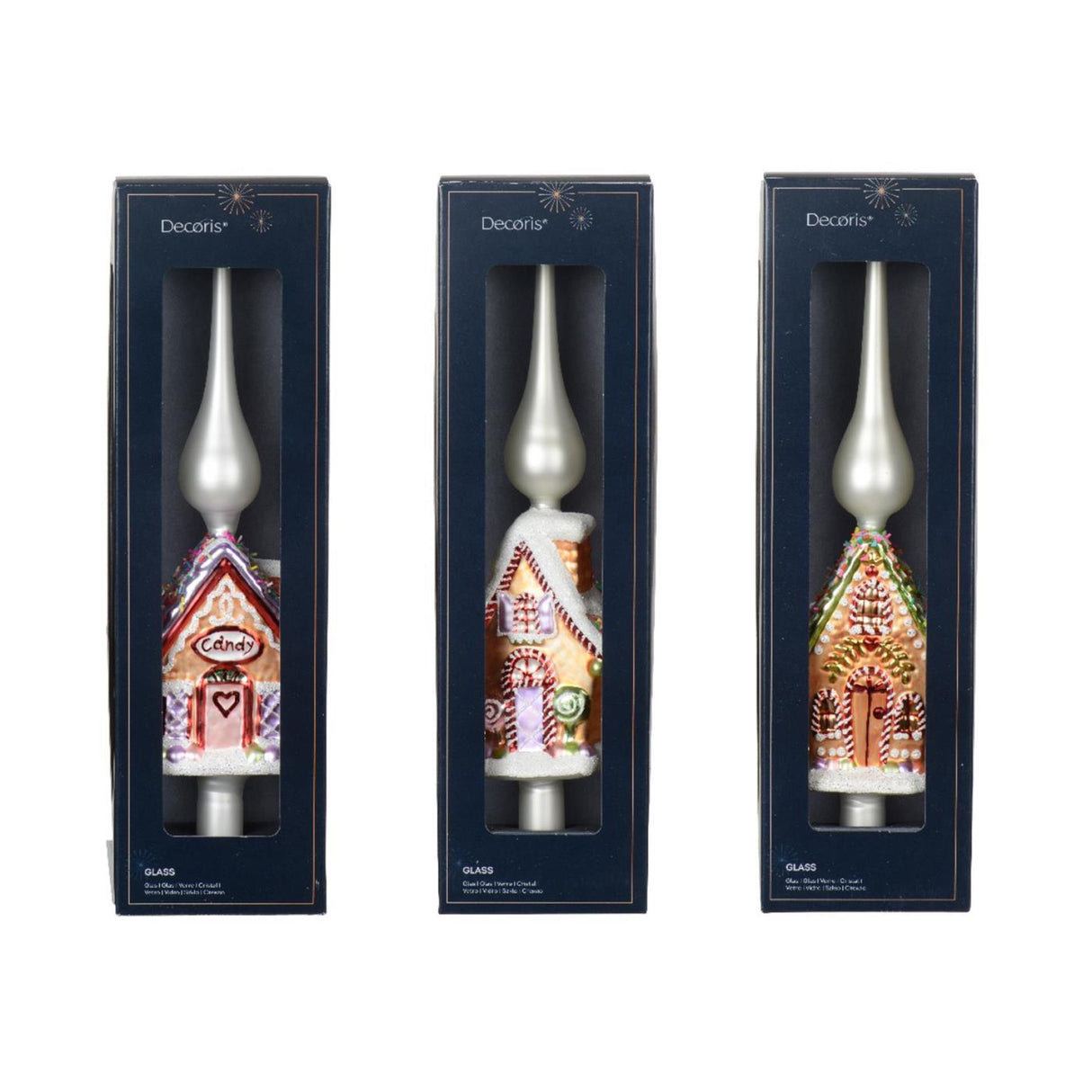 Decoris peak pepperkakehusglass 31cm