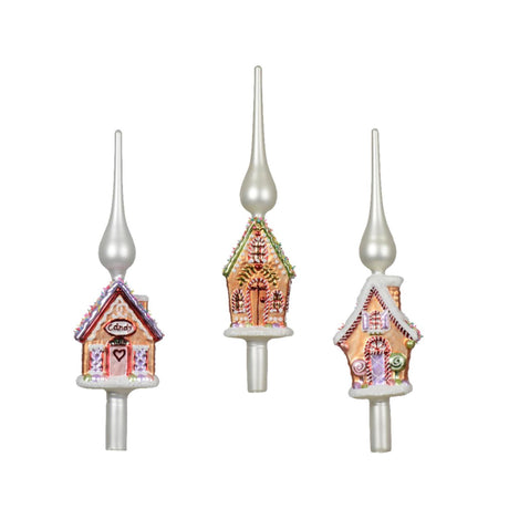 Decoris peak pepperkakehusglass 31cm
