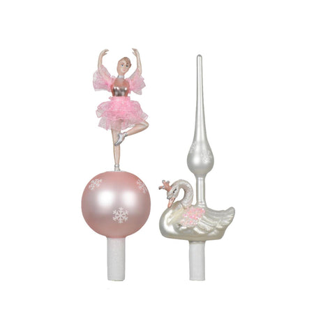 Decoris peak ballerina swan glass 29cm