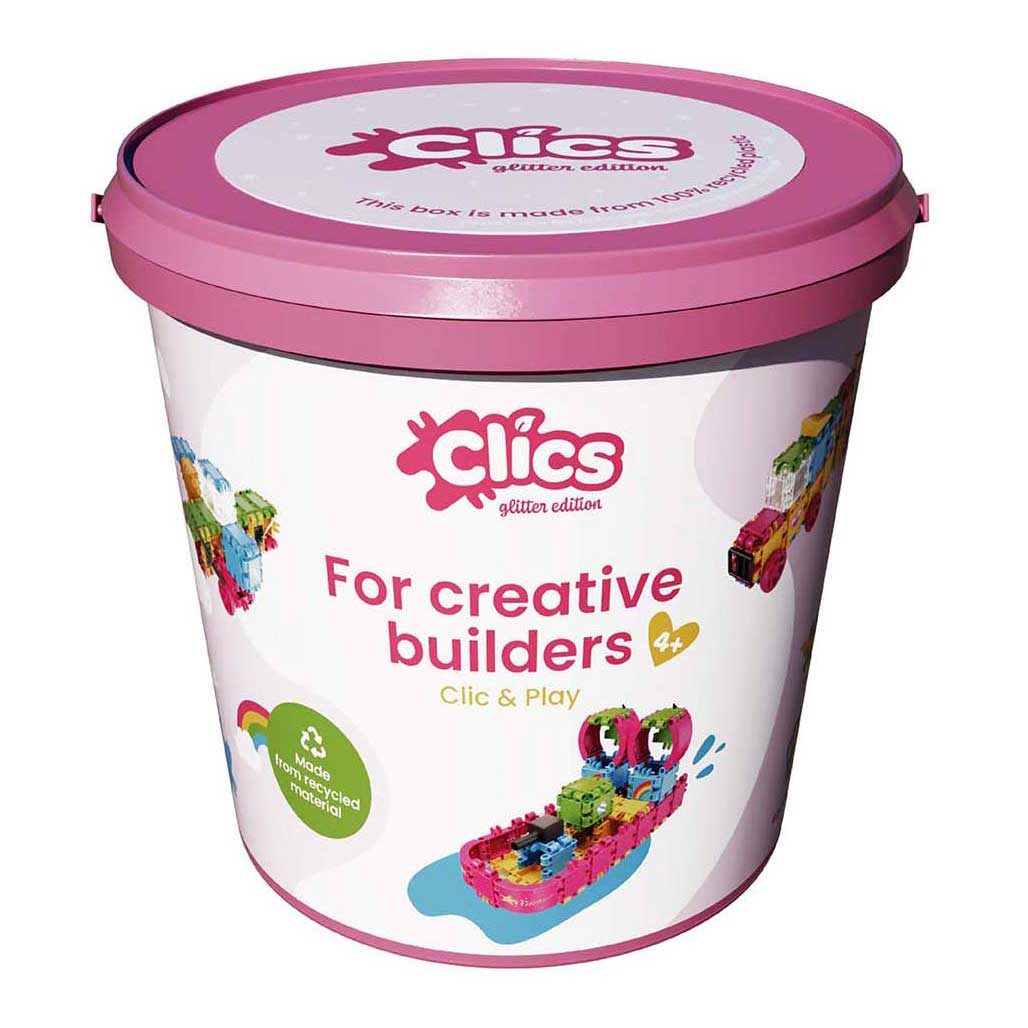Clics building blocks - glitter building set 8in1