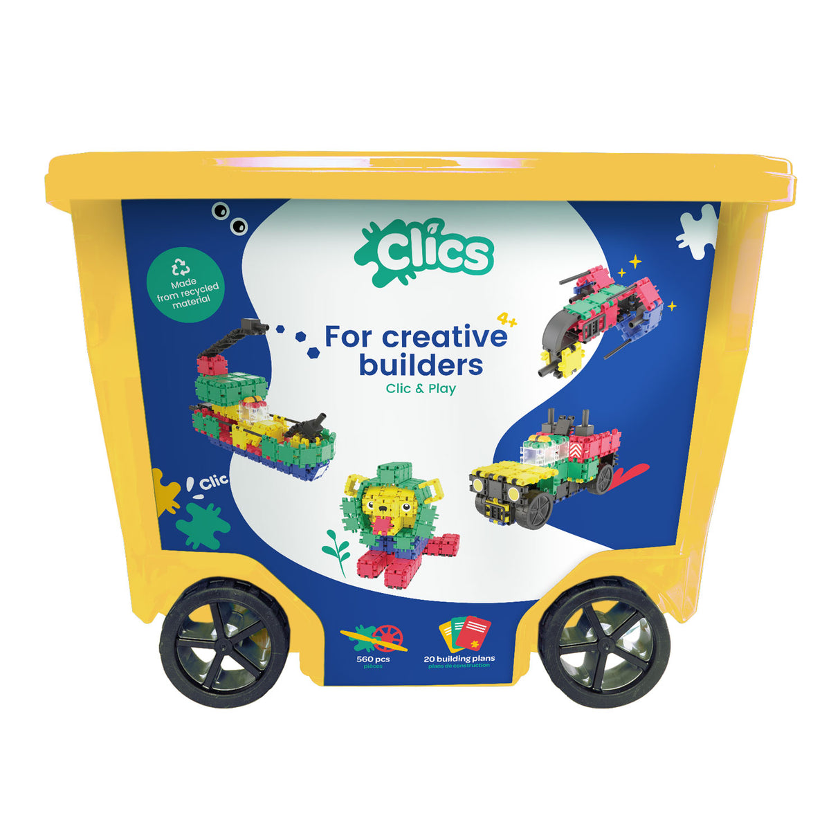 CLICS ROLBOX Building blocks, 20in1