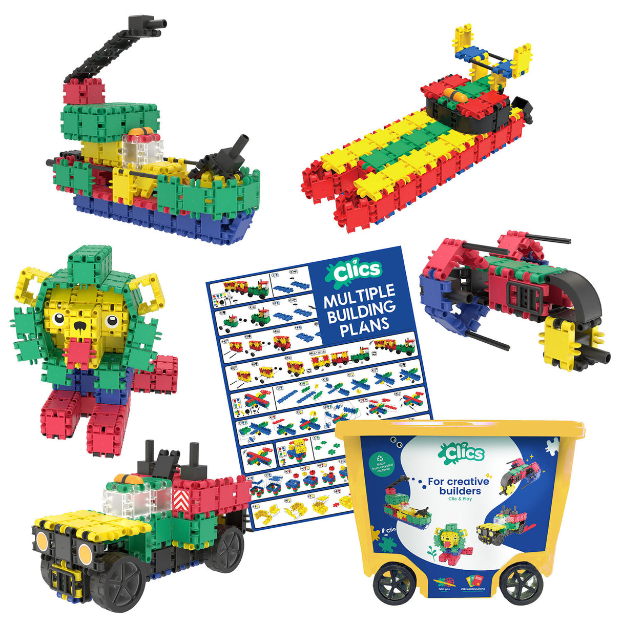 Clics Rolbox Building Blocks, 20in1