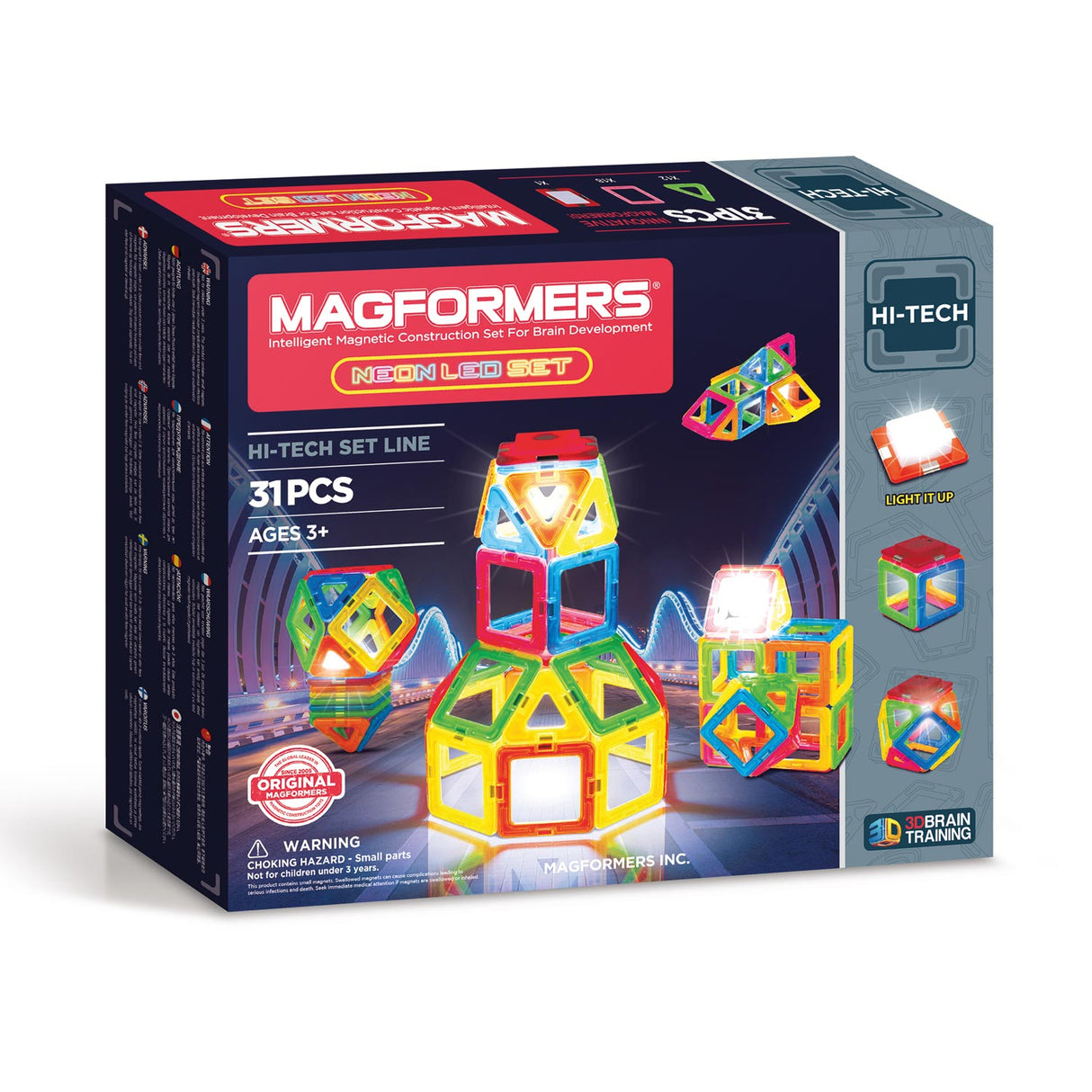 Magformers Neon LED -sæt, 31dlg.